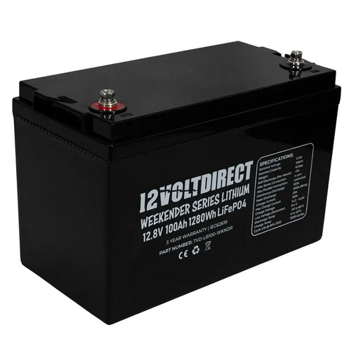 12 Volt Direct Weekender Series Lithium LiFePo4 Batteries