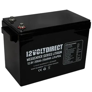 12 Volt Direct Weekender Series Lithium LiFePo4 Batteries