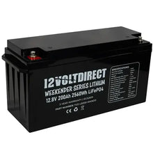 Load image into Gallery viewer, 12 Volt Direct Weekender Series Lithium LiFePo4 Batteries