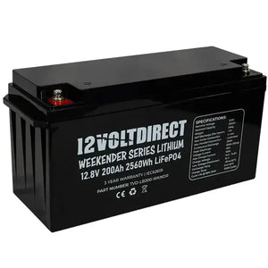 12 Volt Direct Weekender Series Lithium LiFePo4 Batteries