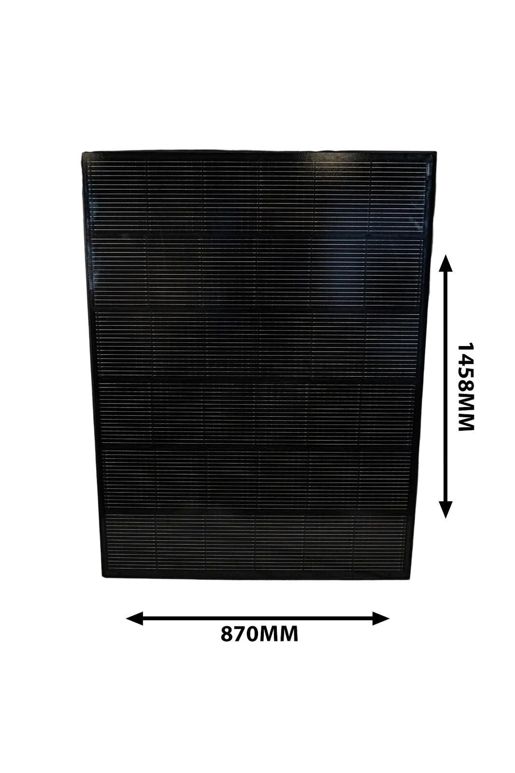 12v Direct Solar Panel - Low Profile Black Frame